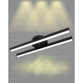 Hegza Lighting Mellizo Plafonyer Siyah 3000K Sarı Işık Modern Led Avize