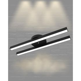 Hegza Lighting Mellizo Plafonyer Siyah 4000K Doğal Beyaz Modern Led Avize