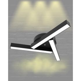 Hegza Lighting Mirador Plafonyer Siyah 3000K Sarı Işık Modern Led Avize