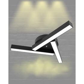 Hegza Lighting Mirador Plafonyer Siyah 3000K Sarı Işık Modern Led Avize