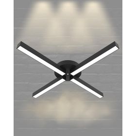 Hegza Lighting Molino Plafonyer Siyah 4000K Doğal Beyaz Modern Led Avize