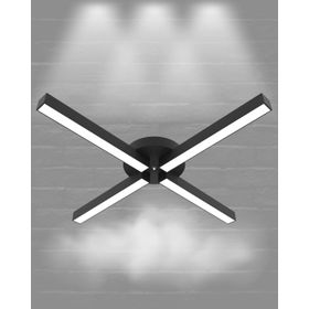 Hegza Lighting Molino Plafonyer Siyah 6500K Beyaz Işık Modern Led Avize