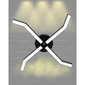 Hegza Lighting Polpo Plafonyer Siyah 3000K Sarı Işık Modern Led Avize