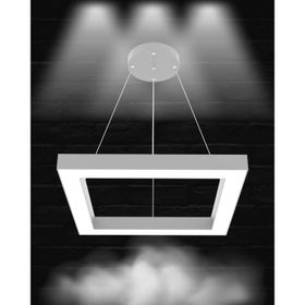 Hegza Lighting Quattro Gri Kasa Beyaz Işık Led Avize