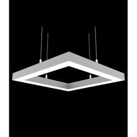 Hegza Lighting Quattro Gri Kasa Beyaz Işık Led Avize