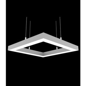 Hegza Lighting Quattro Gri Kasa Beyaz Işık Led Avize