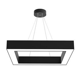 Hegza Lighting Quattro Siyah Kasa Beyaz Işık Led Avize