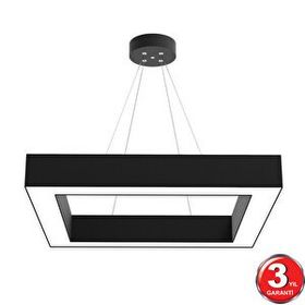 Hegza Lighting Quattro Siyah Kasa Beyaz Işık Led Avize