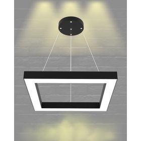 Hegza Lighting Quattro Siyah Kasa Beyaz Işık Led Avize