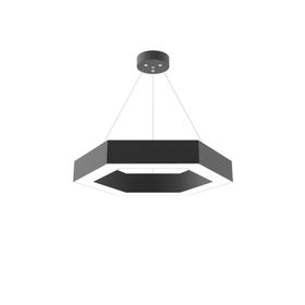 Hegza Lighting Siyah Kasa Gün Işığı Led Avize
