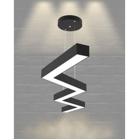 Hegza Lighting Zigzag Ayarlanabilir Sarkıt Beyaz Kasa 4000K Doğal Beyaz Modern Led Avize