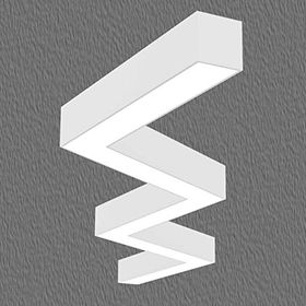 Hegza Zigzag Beyaz Işık Led Avize