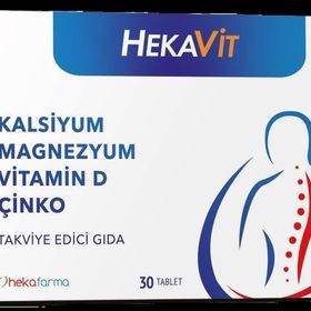 Heka Farma Hekavit Kalsiyum Magnezyum Vitamin D Çinko 30 Tablet