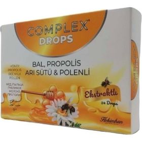 Hekimhan Complex Drops Bal Propolis Arı Sütü Polen 24 Pastil