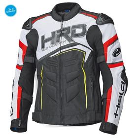 Held Safer SRX Sport Korumalı Siyah/Beyaz/Kırmızı Motosiklet Montu