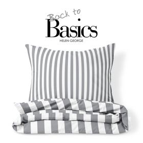 Helen George Back To Basics Gri Tek Kişilik Nevresim Takımı