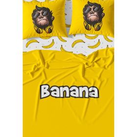 Helen George Banana Çift Kişilik Nevresim Takımı