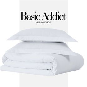 Helen George Basic Addict Beyaz Çift Kişilik Nevresim Takımı