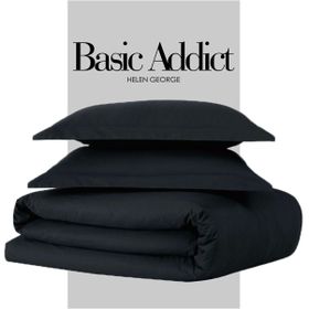 Helen George Basic Addict Siyah Çift Kişilik Nevresim Takımı