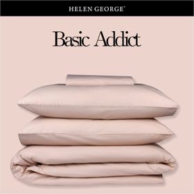 Helen George Bej Tek Kişilik Nevresim Takımı