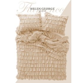 Helen George Bej Tek Kişilik Nevresim Takımı