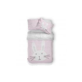 Helen George Bunny Pembe Tek Kişilik Nevresim Takımı