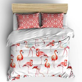 Helen George Flamingo Çift Kişilik Nevresim Takımı
