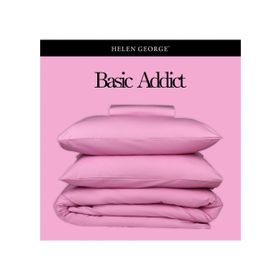 Helen George HBSC05 Basic Pembe Çift Kişilik Nevresim Takımı