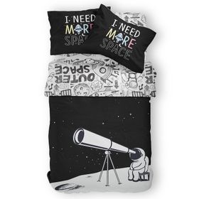 Helen George Space Dude Tek Kişilik Nevresim Takımı