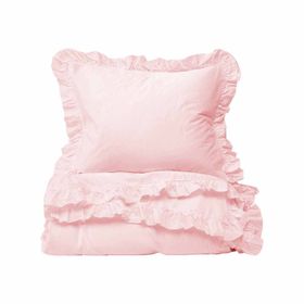 Helen George Vintage Pembe Çift Kişilik Nevresim Takımı