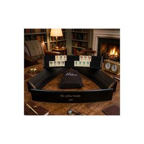 Helena 2639 BLK Wood Art Elliptic Siyah Oval El Yapımı Masif Ahşap Okey Takımı