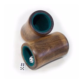 Helena Wood Art Ahşap Zar Fincanı Çifti