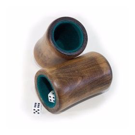Helena Wood Art Ahşap Zar Fincanı Çifti