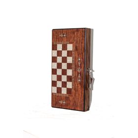 Helena Wood Art İşlemeli Klasik Büyük Boy Tavla