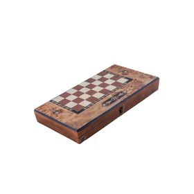 Helena Wood Art İşlemeli Klasik Büyük Boy Tavla