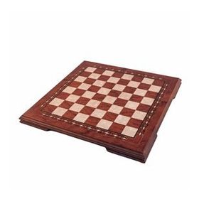 Helena Wood Art Kızıl El Yapımı Ahşap Satranç Tablası