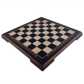 Helena Wood Art Masif Ahşap Koyu Satranç Tablası
