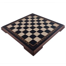 Helena Wood Art Masif Ahşap Koyu Satranç Tablası