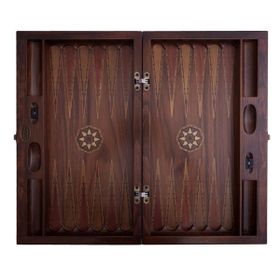 Helena Wood Art Smarty Carved Ceviz Oymalı Tavla Koyu