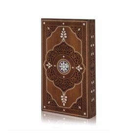 Helena Wood Art Topkapı Sedef Kakma Oymalı Nakışlı Ahşap Tavla Seti