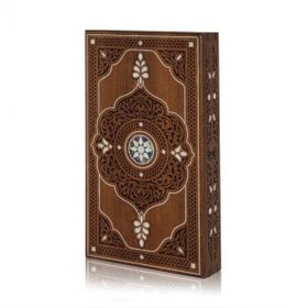 Helena Wood Art Topkapı Sedef Kakma Oymalı Nakışlı Ahşap Tavla Seti