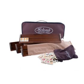 Helena Wood Art VIP El Yapımı Masif Ahşap Okey Takımı