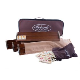 Helena Wood Art VIP El Yapımı Masif Ahşap Okey Takımı