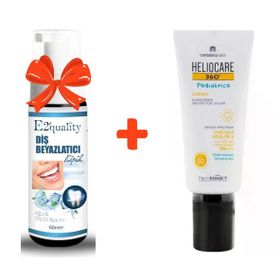 Heliocare 360 Pediatrics Mineral Spf 50 50 ml Çocuk Güneş Krem+E2'quality Diş Beyazlatıcı Köpük