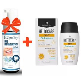 Heliocare 360 Pediatrics Mineral Spf 50 50 ml Çocuk Güneş Krem+E2'quality Diş Beyazlatıcı Köpük