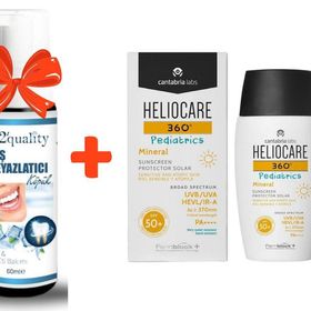 Heliocare 360 Pediatrics Mineral Spf 50 50 ml Çocuk Güneş Krem+E2'quality Diş Beyazlatıcı Köpük