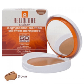 Heliocare Compact Oil Free Yağsız Esmer Ten Brown SPF 50 10 gr Güneş Kremi