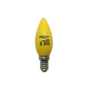 Helios 1W 20LM E14 Duylu LED Buji Sarı Ampul