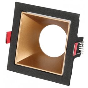 Helios Kare IP20 G10 Dekoratif Alüminyum Siyah Kasa