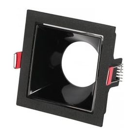 Helios Kare IP20 G10 Dekoratif Alüminyum Siyah Kasa